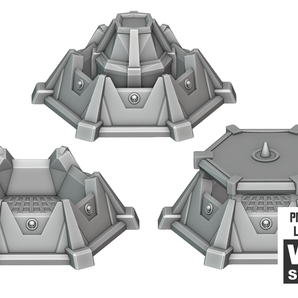 Petites fixations circulaires pour terrain Warhammer 40k