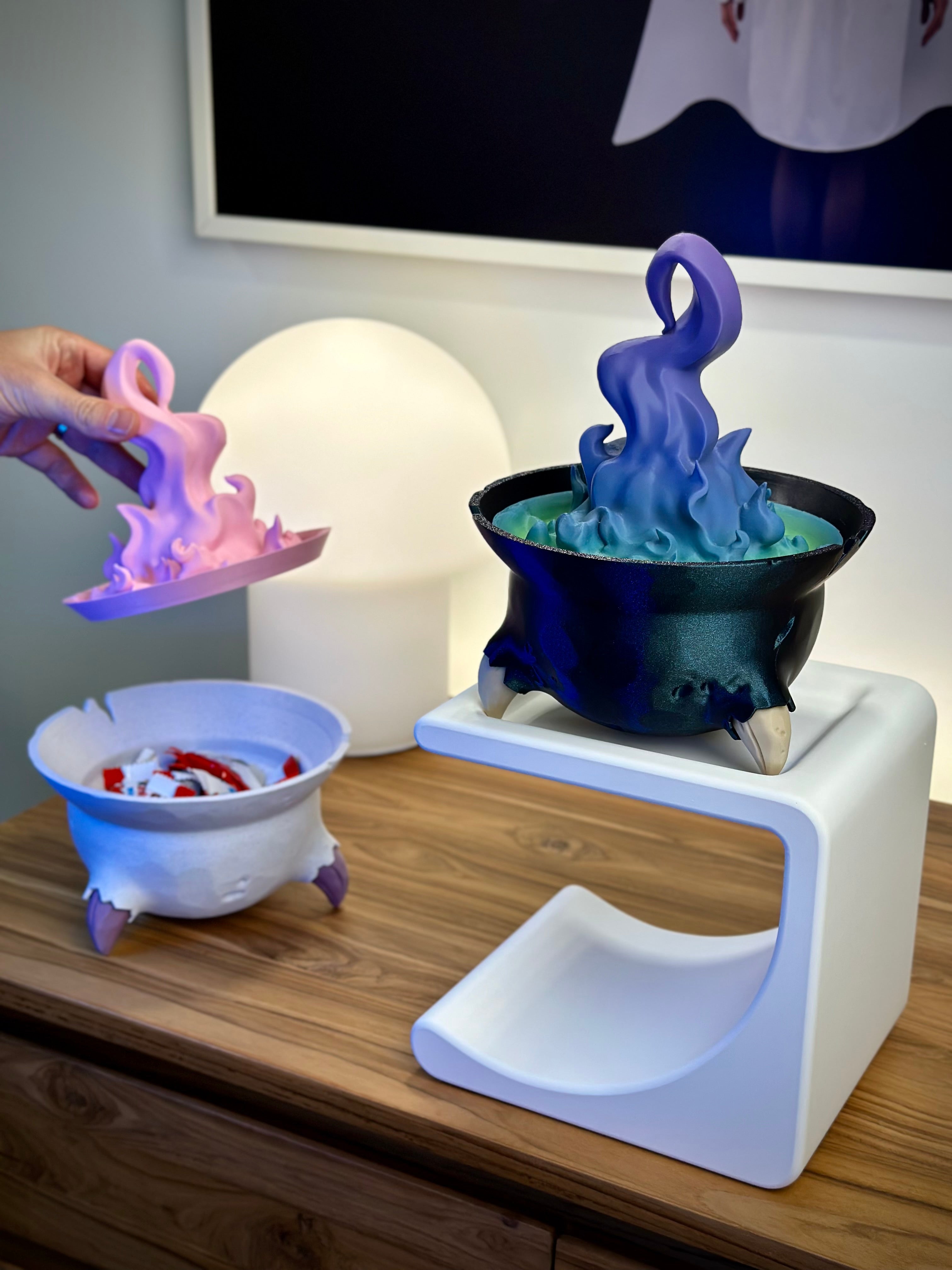 Chaudron de sorcière enchanté pour bonbons et décorations