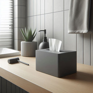 Boîte à mouchoirs minimaliste en deux parties pour la maison
