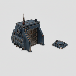 Entrées de bunker pour jeux de société et terrain grimdark