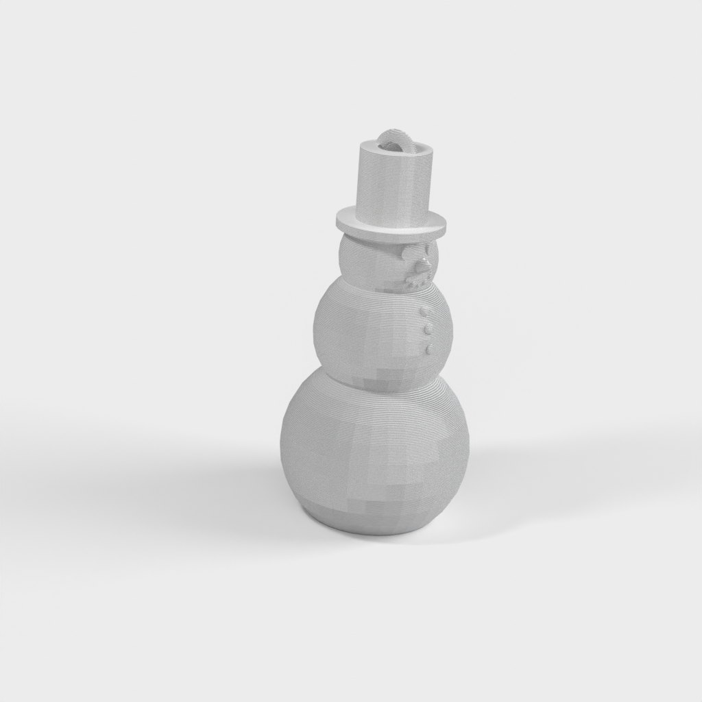 Décoration d&#39;arbre de Noël : Bonhomme de neige imprimable