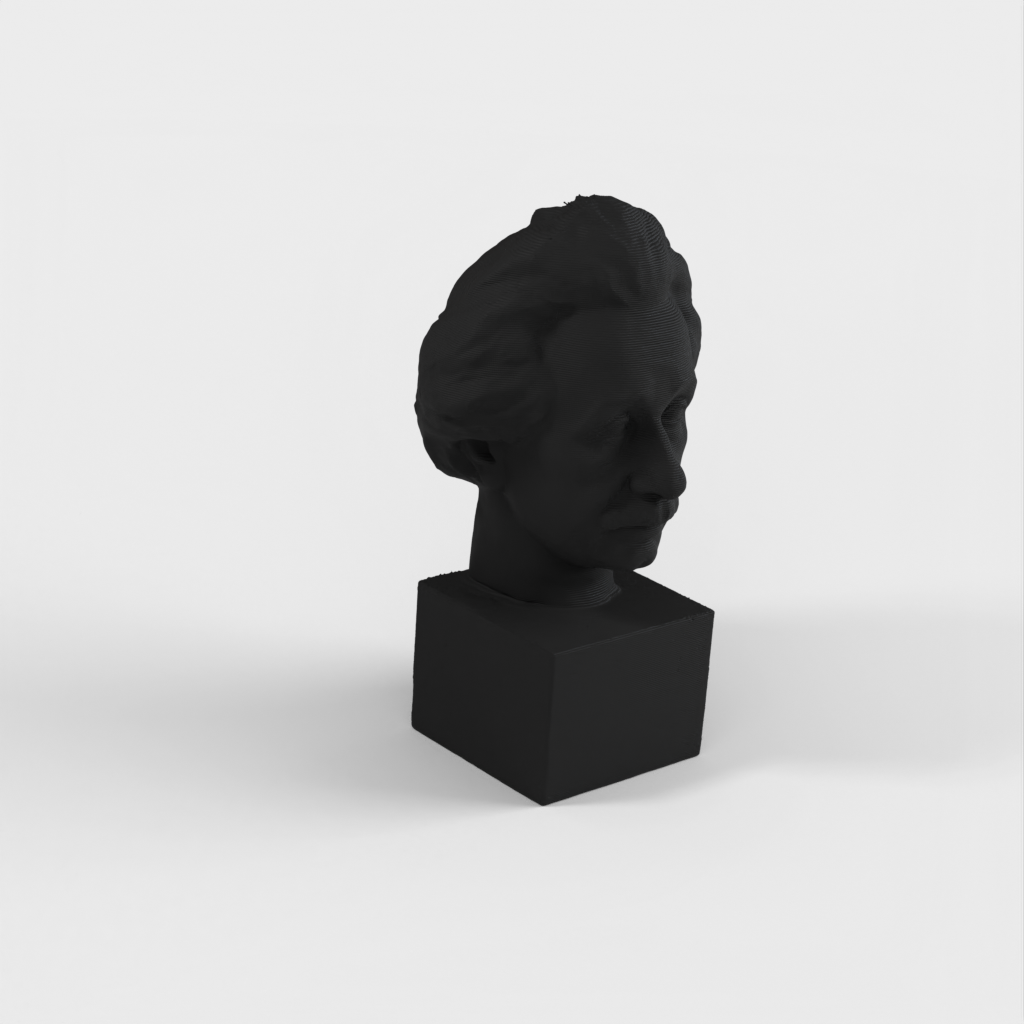 Albert Einstein Bust 3D Scan - Statue en bronze à imprimer