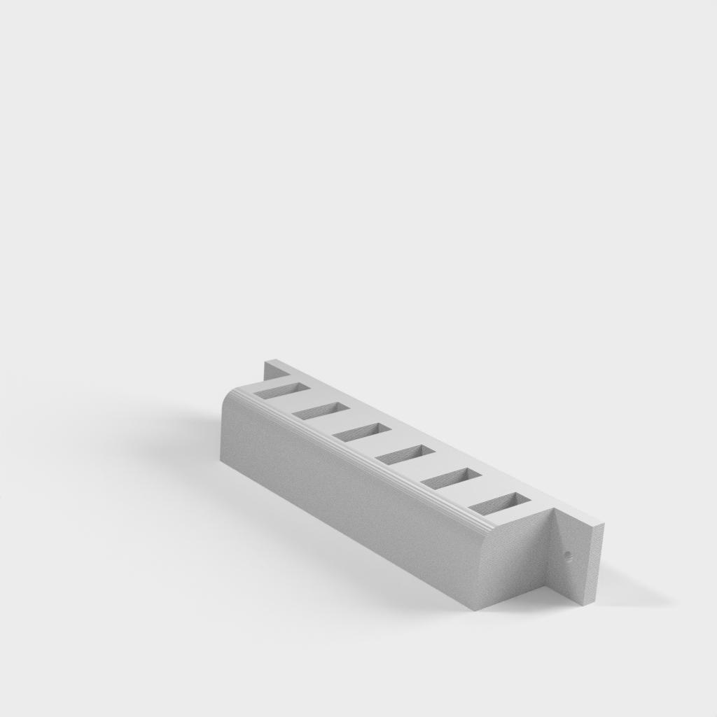 Rack USB pour 6 clés USB avec possibilité de montage sur bureau ou au mur