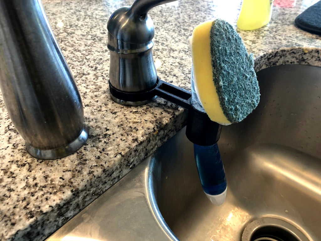 Support de brosse à récurer pratique pour évier de cuisine