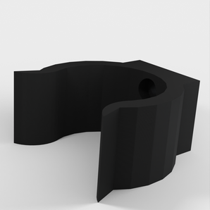 Support mural pour tube d'aspirateur - 35mm
