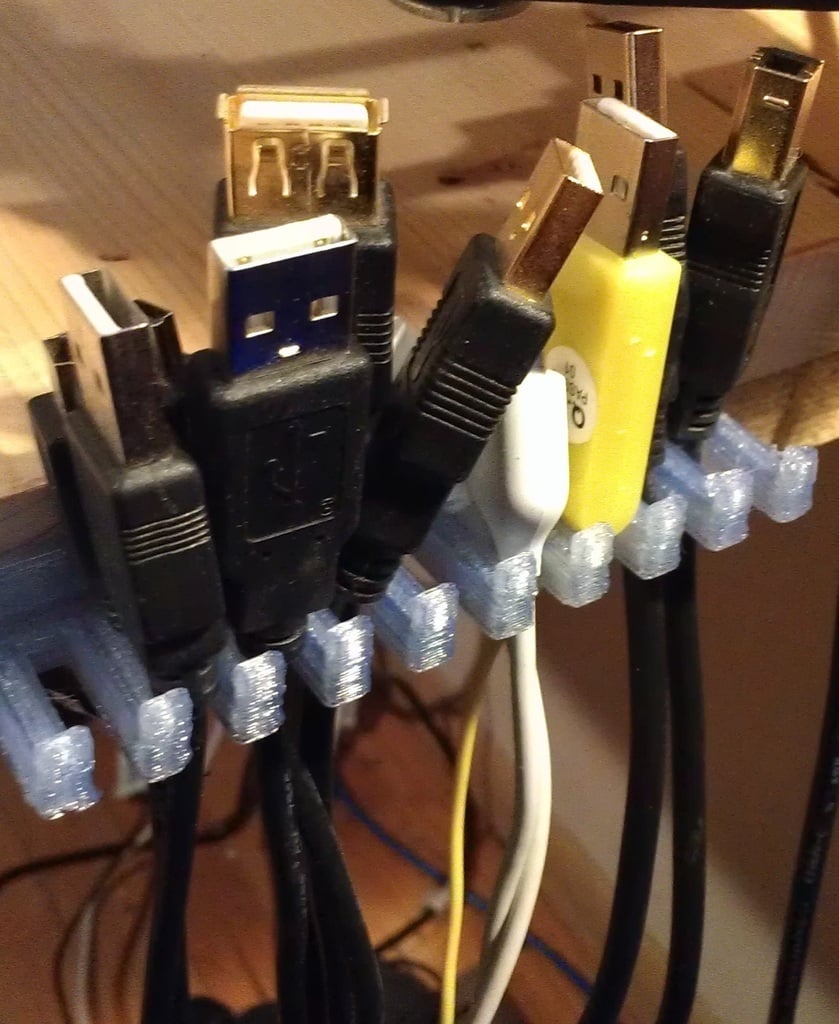 Porte-câbles à 12 fentes pour petits câbles pour bureau