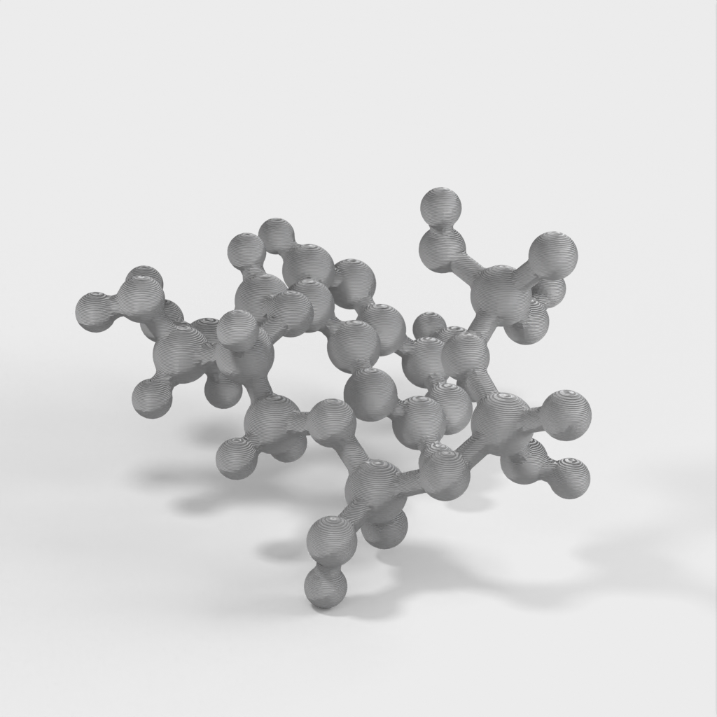Modèle moléculaire - ATP (Adénine TriPhosphate) - Modèle à l'échelle atomique