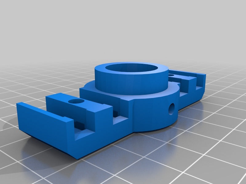 Support German RepRap NEO E3D V6 avec prise intégrée et gestion des câbles