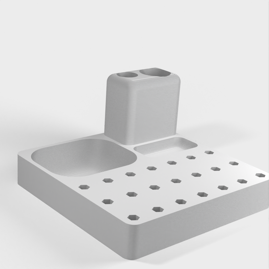 Plateau pour micro tournevis hexagonaux 1/8' pour le rangement et l'organisation des embouts de tournevis