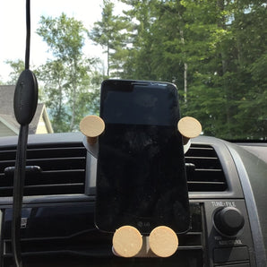 Support de téléphone de voiture avec poignée de gravité pour sortie d'air - Stabilité améliorée