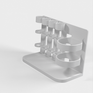Organisateur de salle de bain pour brosse à dents et porte-dentifrice