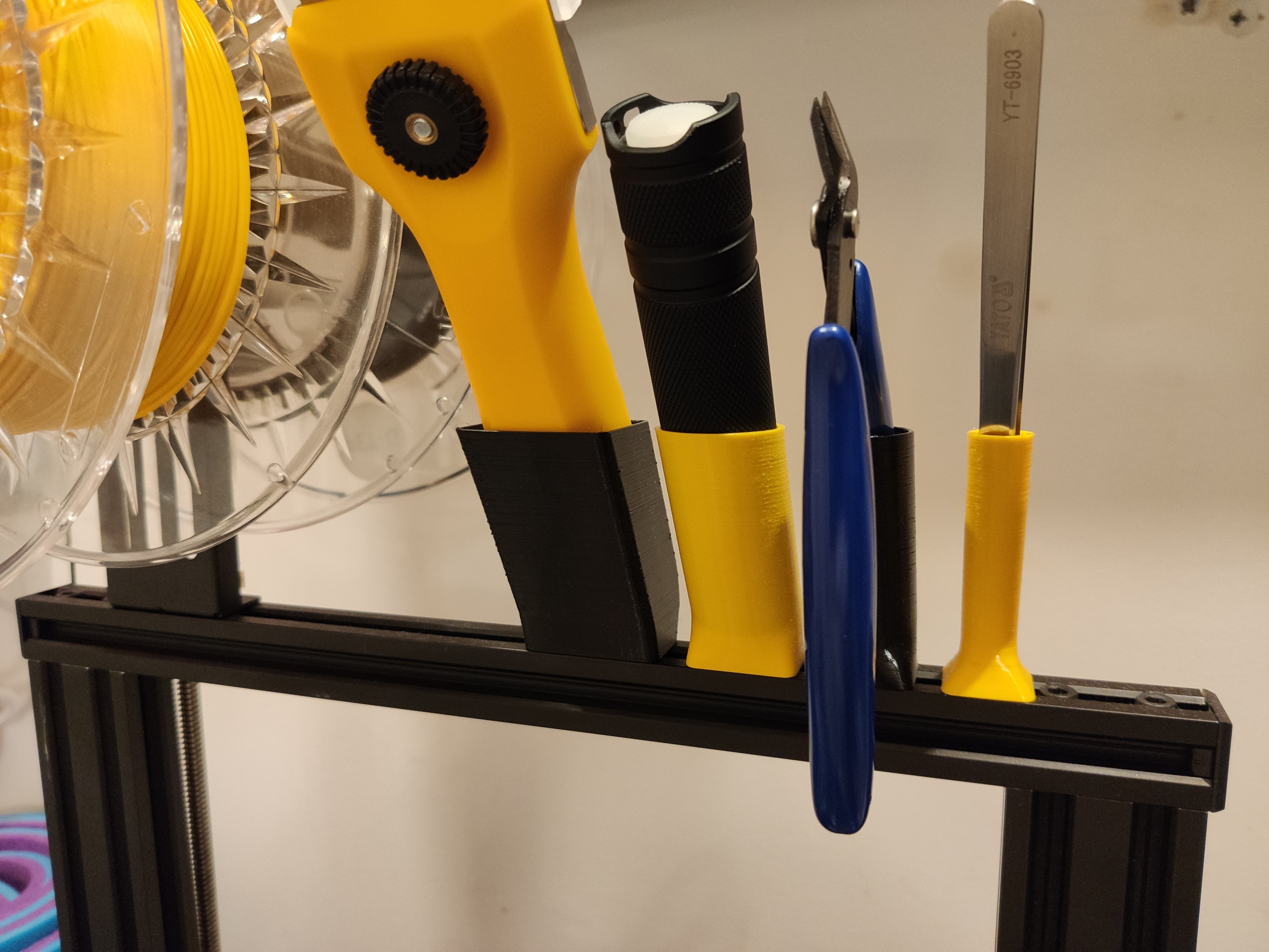 Supports d'outils pour extrusion 2020 – Pour OLFA T-45, Convoy S2+, pinces et brucelles