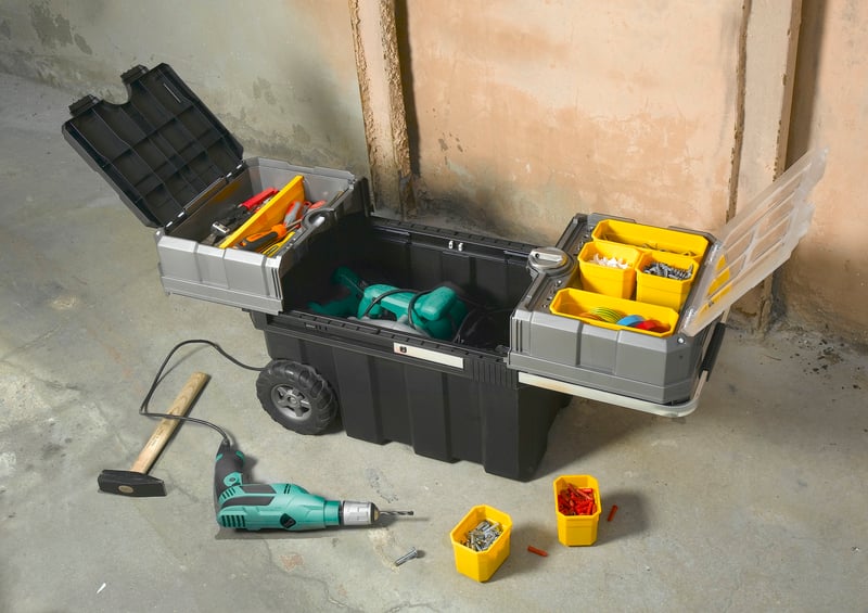 Serrure de remplacement pour boîte à outils roulante (Husky & Keter)