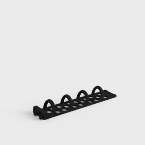 Organisateur de câbles 1U 19 pouces pour rack de serveur