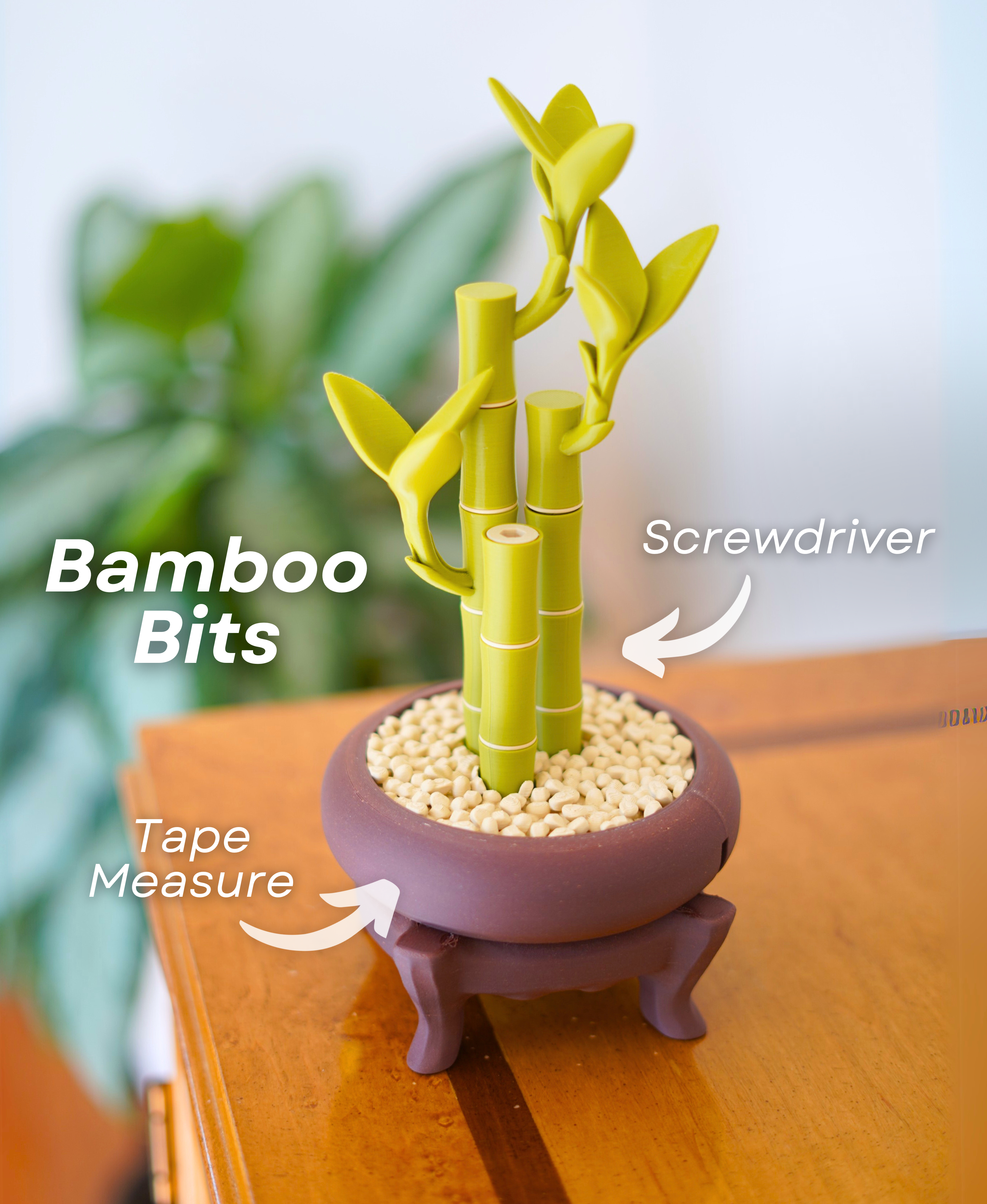 Bamboo Bits : Rangement d’outils élégant pour le bureau
