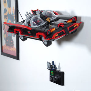 Support mural pour la Batmobile de la série télévisée classique 76328