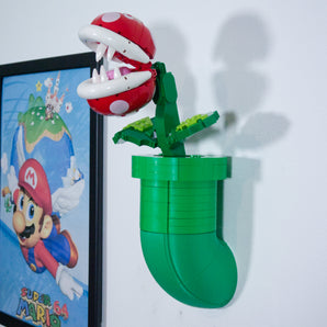 Support mural pour LEGO Mario Plante Piranha 71426