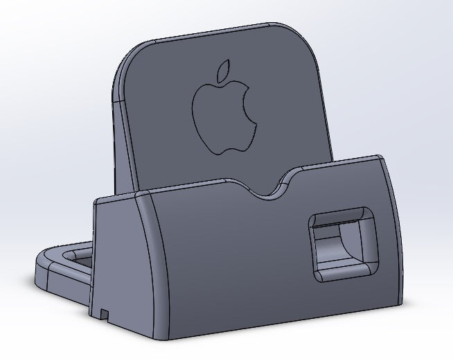 Station d'accueil pour iPhone6 et 6 Plus avec pavillon de haut-parleur et passage de câbles réglable