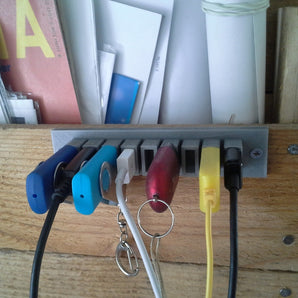 Porte-câbles USB pratiques - Lot de 9 pièces