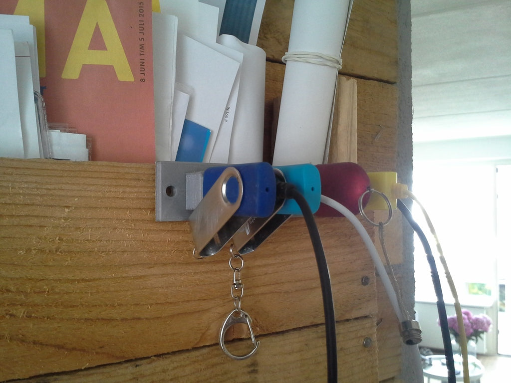 Porte-câbles USB simples - 9 pièces.
