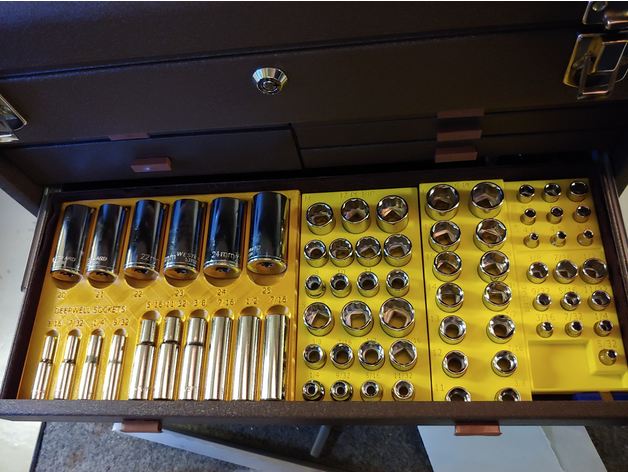 Organisateur de douilles de boîte à outils modulaire