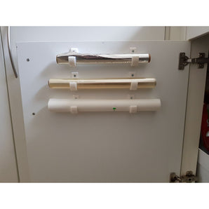 Support de porte de placard pour film alimentaire et papier aluminium
