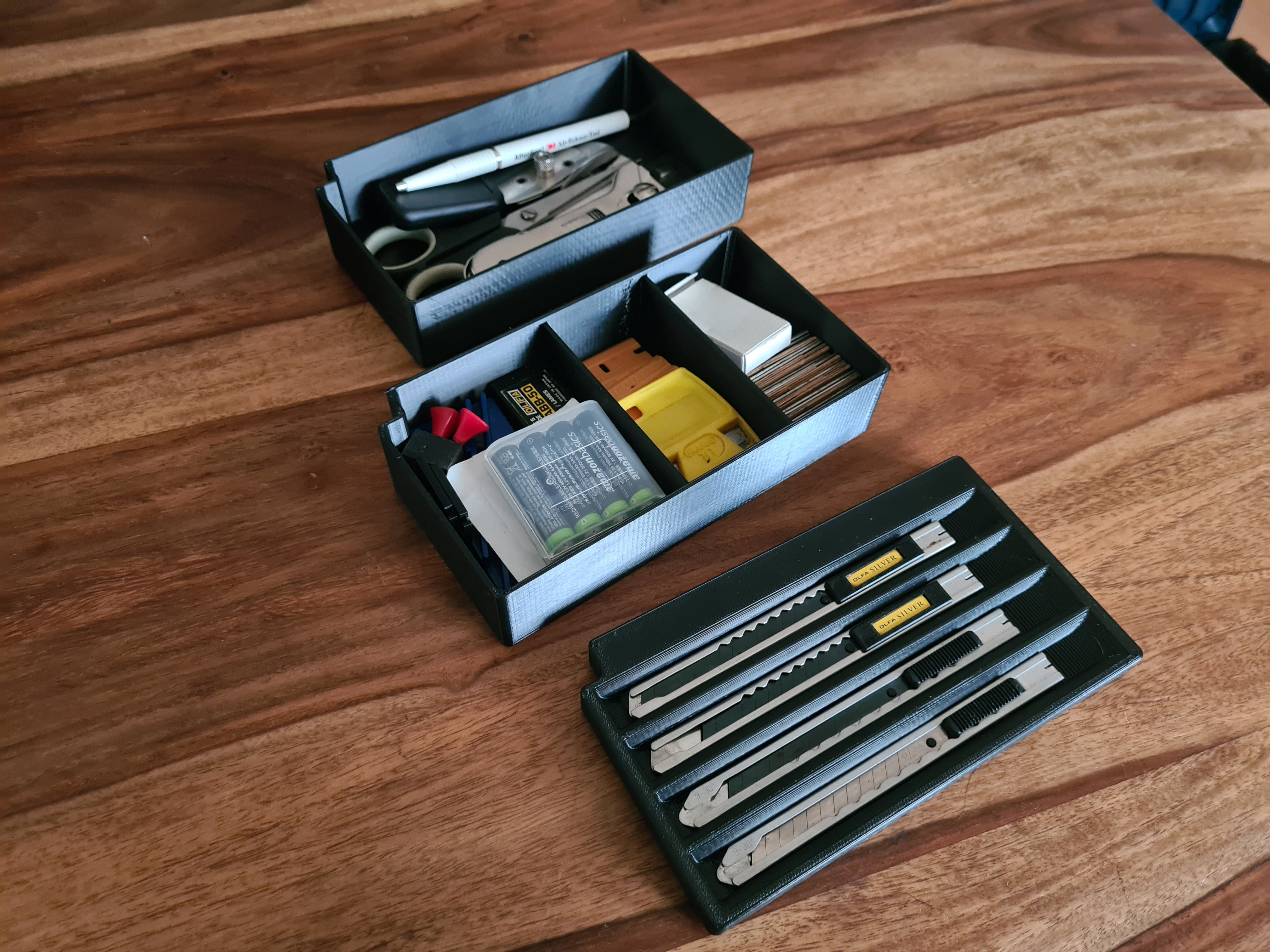 Boîte à couteaux modulaire pour systèmes BOSCH L-Boxx et Sortimo