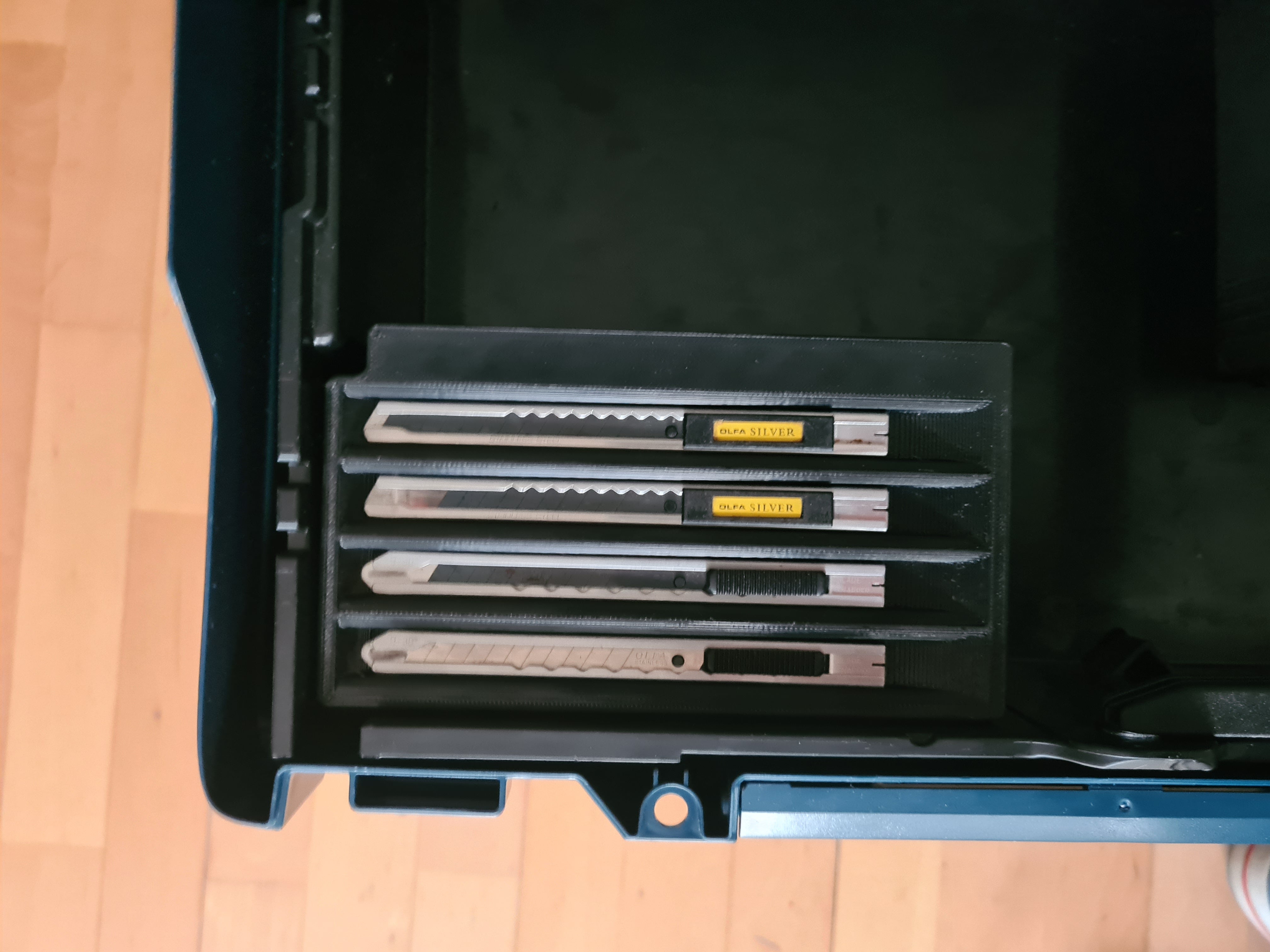 Boîte à couteaux modulaire pour systèmes BOSCH L-Boxx et Sortimo