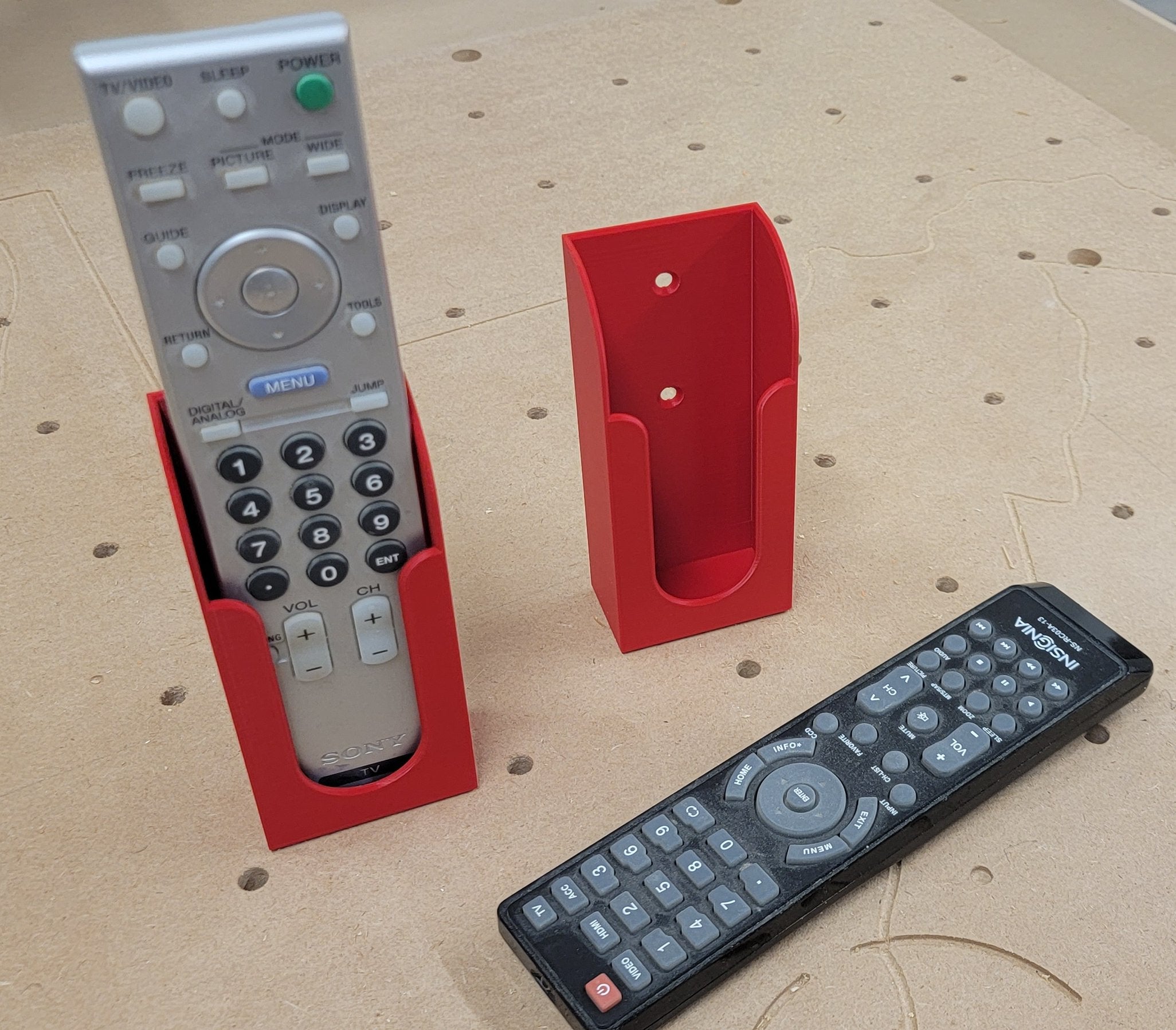 Support de télécommande pour montage avec vis à bois
