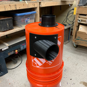 Séparateur de poussière cyclonique monté sur le côté pour seau de 5 gallons