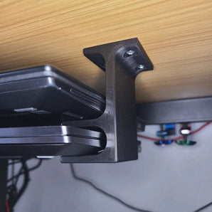 Support de tablette double allongé en 3 parties pour sous le bureau (lot de 3)
