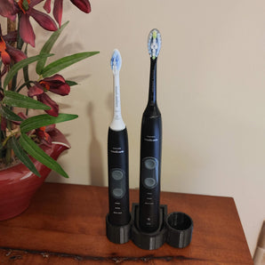 Support pour deux brosses à dents Philips Sonicare avec chargeur