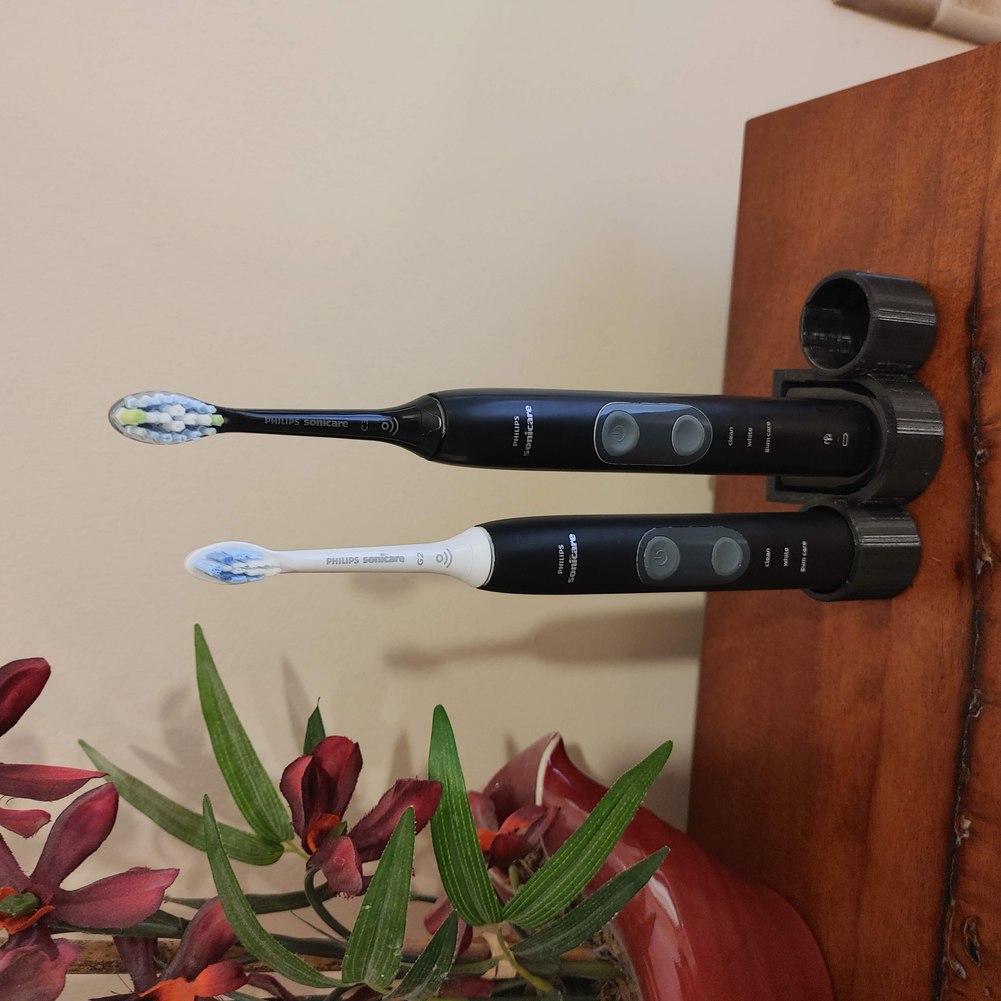 Support pour deux brosses à dents Philips Sonicare avec chargeur