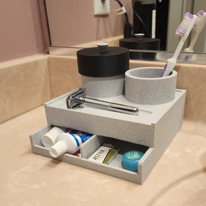 Organisateur d'angle de baignoire - Rangement de salle de bain intelligent