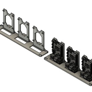Support de montage en rack de 10 pouces pour 3 Raspberry Pi 5