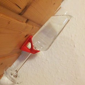Porte-verre à champagne élégant pour montage mural