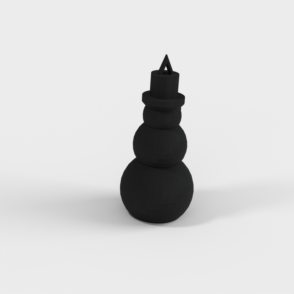 Décoration d&#39;arbre de Noël : Bonhomme de neige imprimable