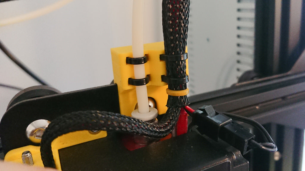 Support pour tubes et câbles Hotend Bowden avec décharge de traction pour Creality Ender 3