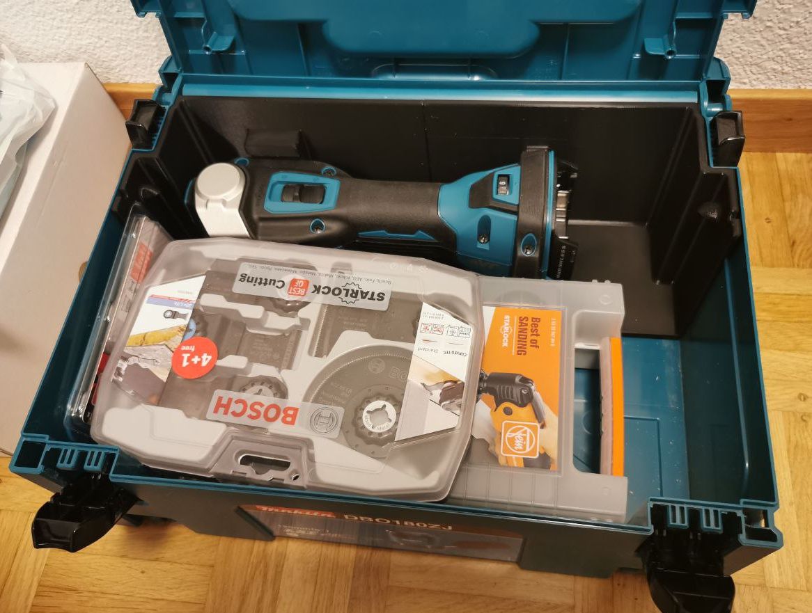 Insert Makita DTM52 pour multi-outil dans une boîte à outils Makpac
