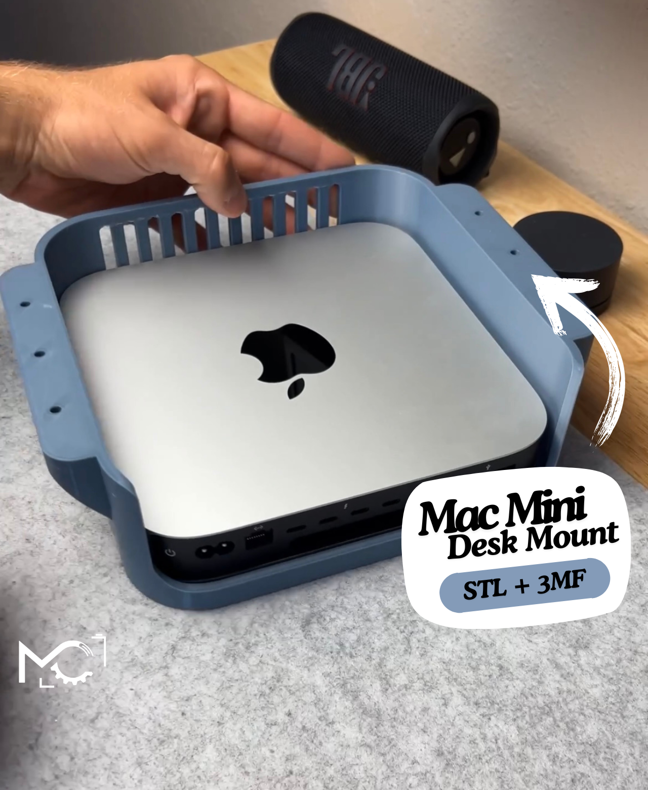 Support Mac Mini sous le bureau