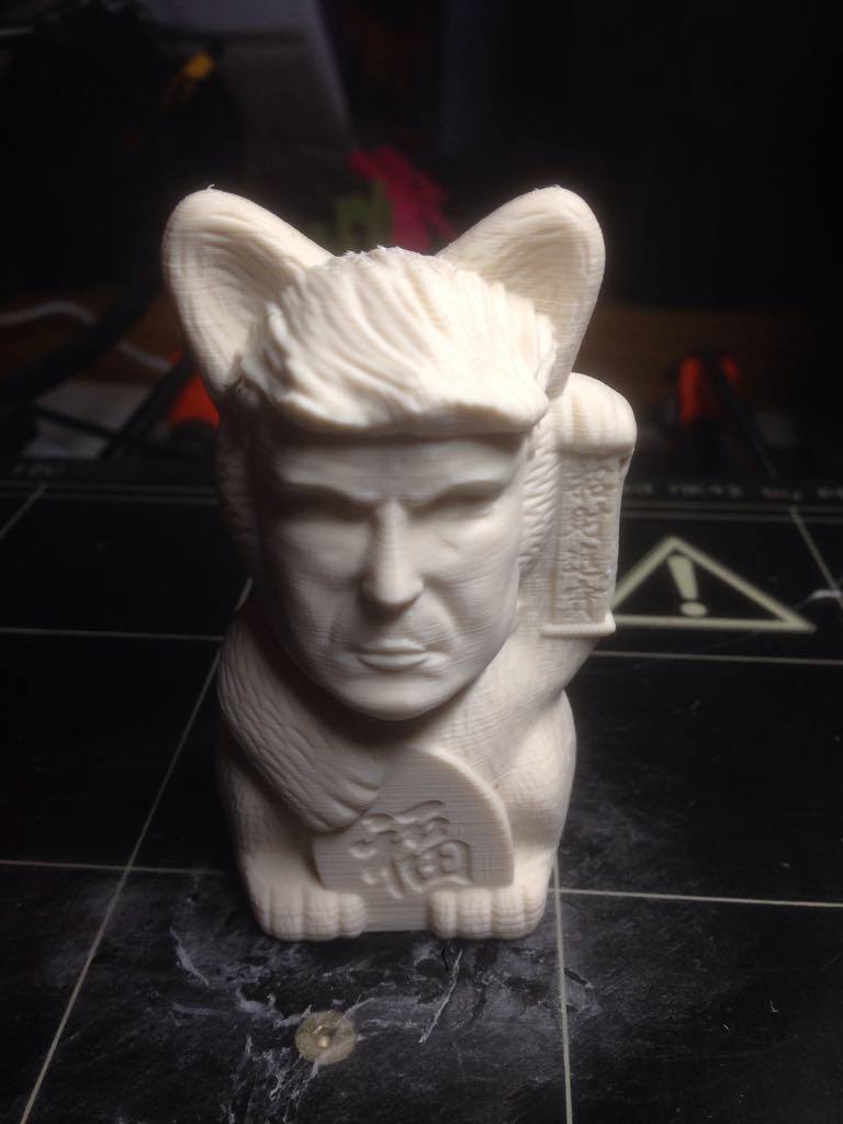 'Chat Trump : Statue drôle de chat et de Trump'