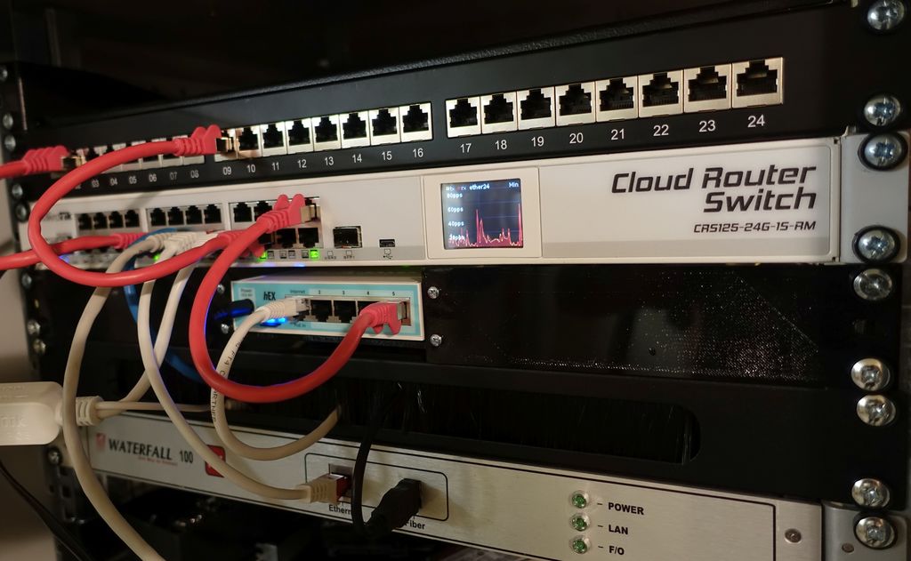 Montage en rack 19 pouces MikroTik hEX (S)