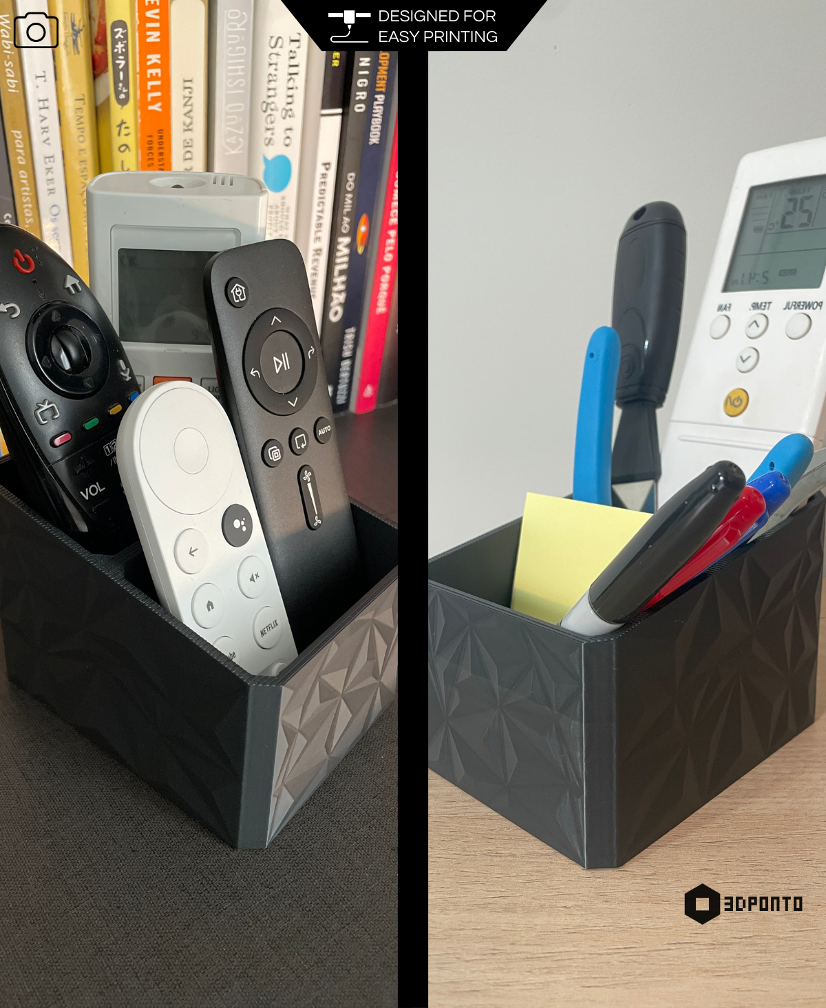 Organisateur de télécommande élégant et fonctionnel