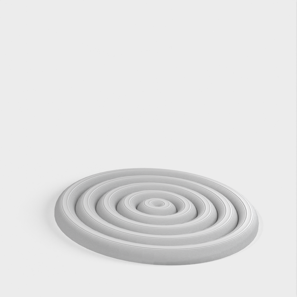 Dessous de verre circulaire minimaliste