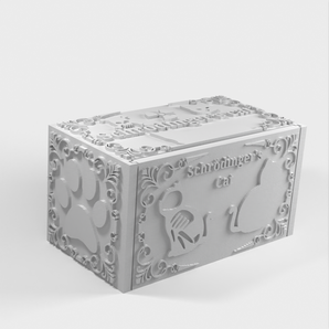 Impression 3D du chat de Schrödinger, démonstration physique de la théorie de la mécanique quantique