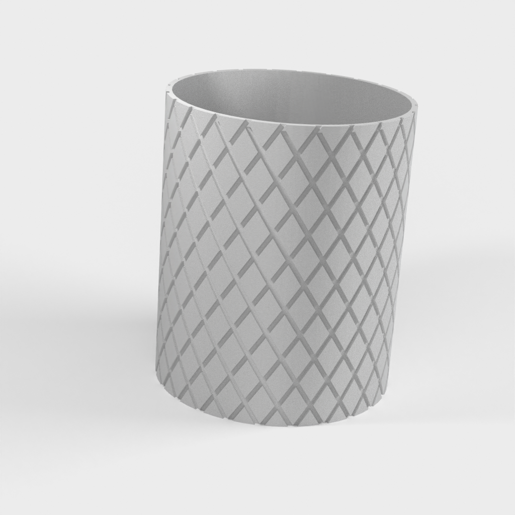 Trousse/Vase/Organisateur à Gravure en Spirale Multifonctionnel 82x102mm