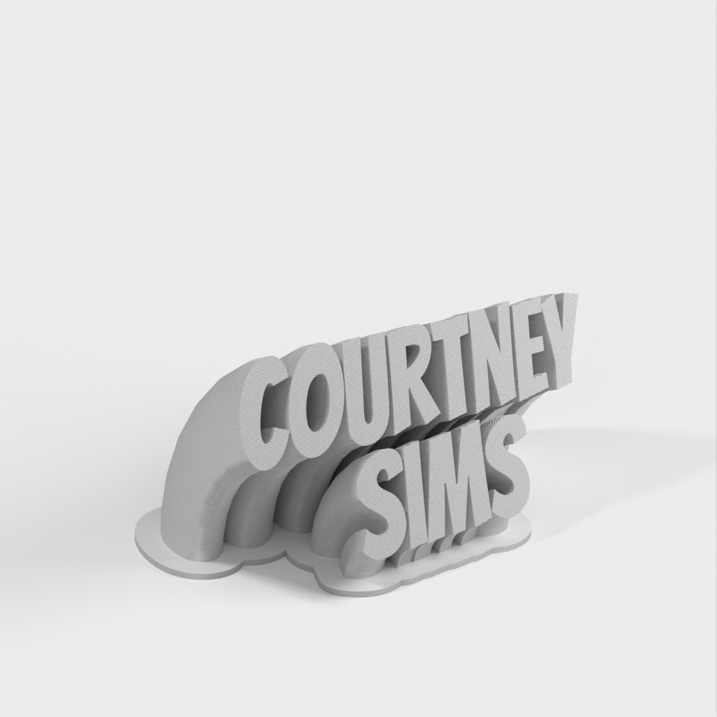 Badge personnalisé Courtney Sims