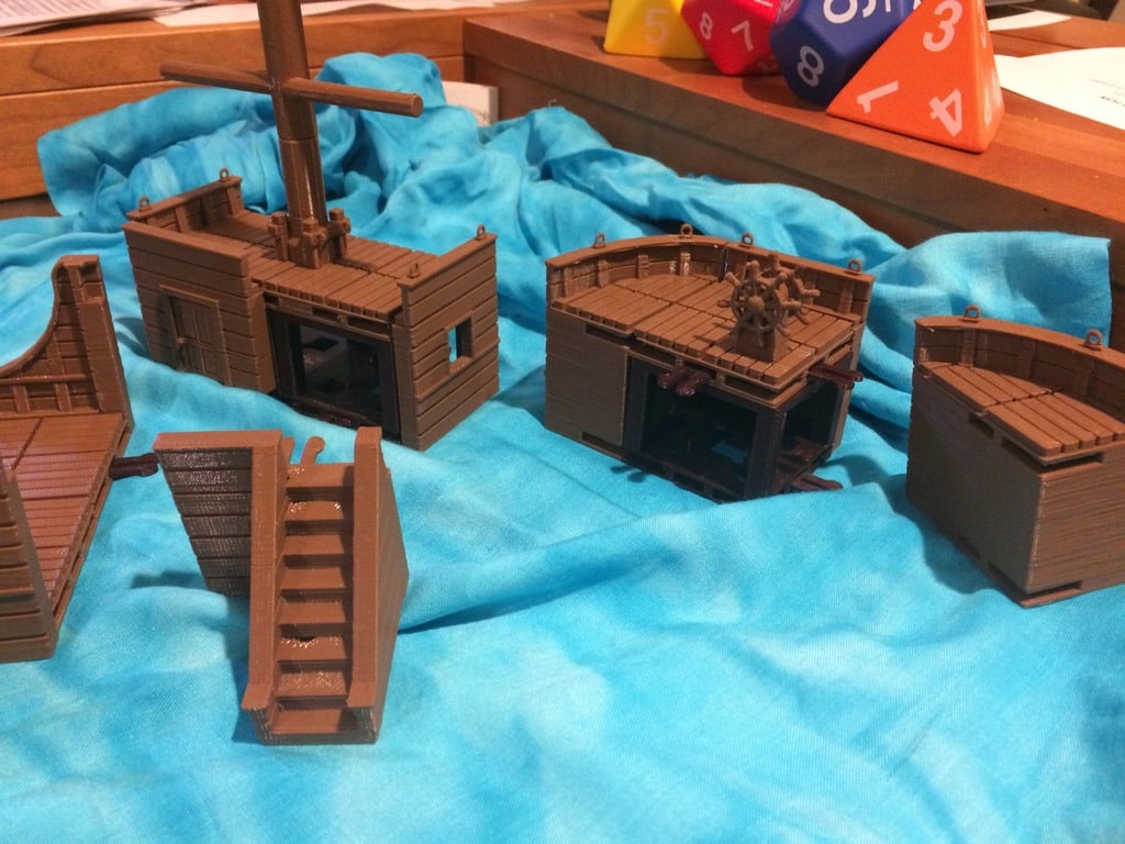 Miniature 28 mm Tuiles de bateau PARTIE 2 : Plateformes surélevées