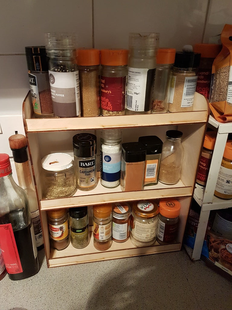 Élégante étagère à épices pour la cuisine