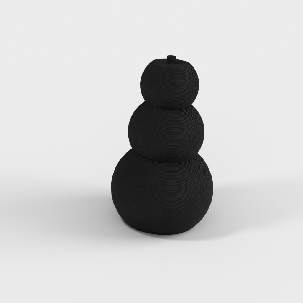 Jouet bonhomme de neige à tête mobile
